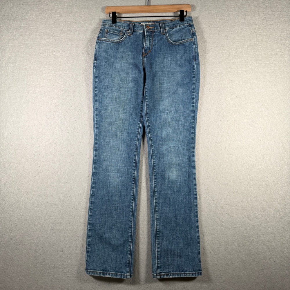 Vintage Levis 505 Straight Leg Jeans Women 4 Medium Blue Stretch Denim 29x31